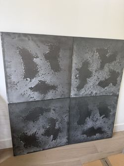 Large Acid Etched Wall Decor