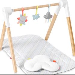 Skip Hop Wooden Baby Gym, Silver Lining Cloud Activity Gym  Open box item box is damaged   INVENTORY NUMBER: 10(contact info removed)2
