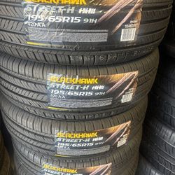 195/65/15 Blackhawk Brand New