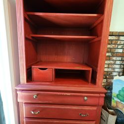 Darling Red Kitchen Hutch
3 drawers, one small drawer
Wimsical Farmstyle 