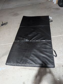 Black exercise mat