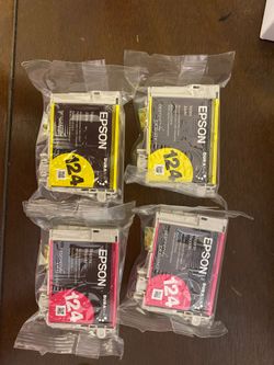 EPSON 124 Printer Ink- YELLOW and MAGENTA
