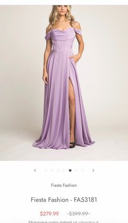 Fiesta Fashion FA53181 Lavender Formal Gown