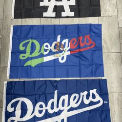 Dodgers Flags 3by 5ft