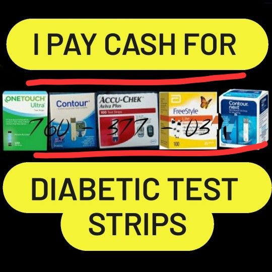 ÇASH FOR DlABETlC TEST STRlPS, DEXÇOM & LlBRE OMNlPOD