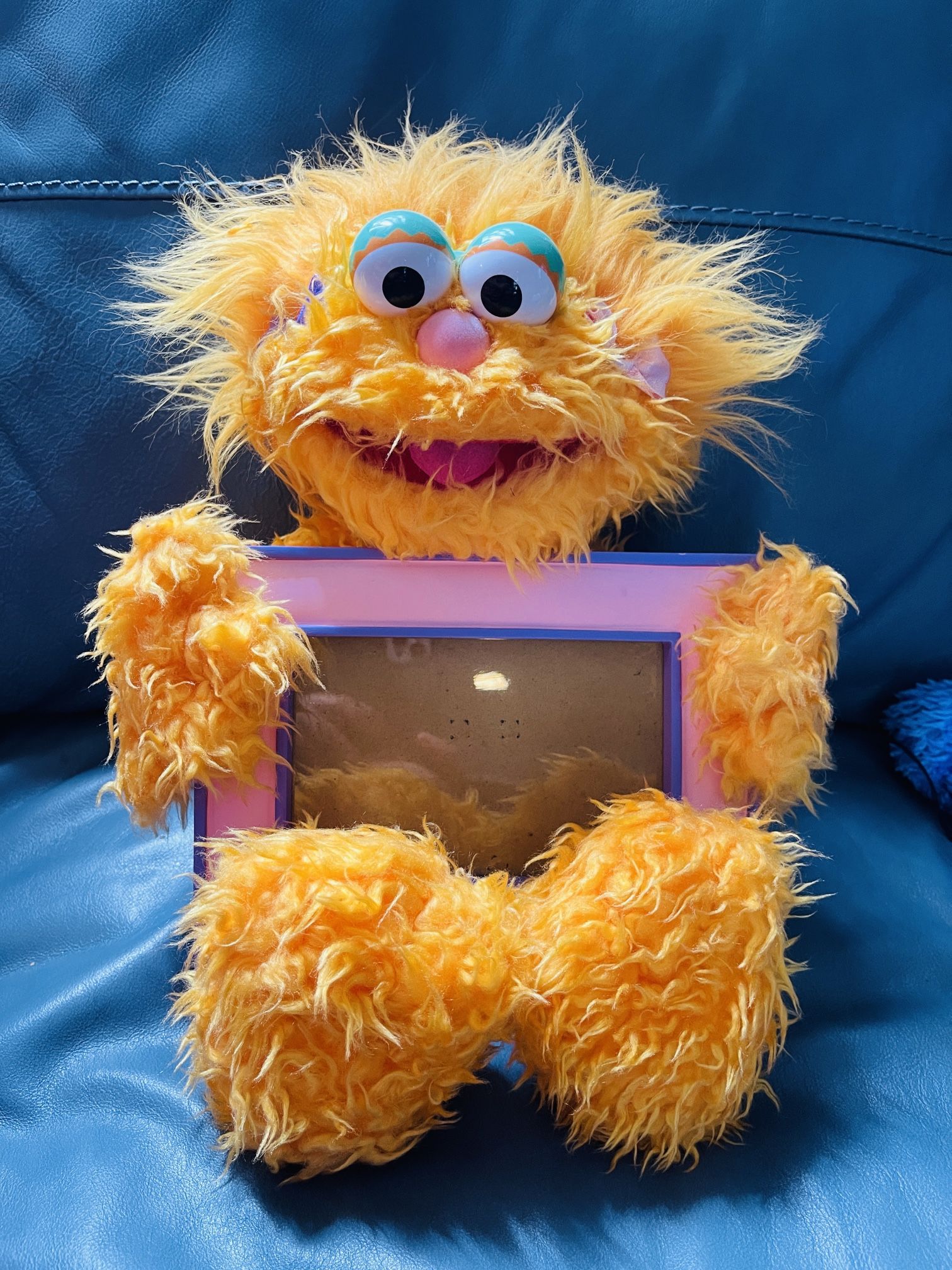 Sesame Place Sesame Street Zoe Plush Holding Picture Frame 15"