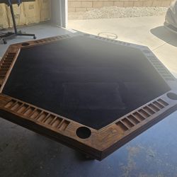 Solid Wood Poker Table