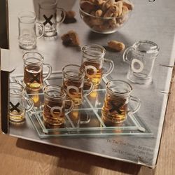 Game Night Tic-tac-toe Drinking Game Nine Shot Glasses