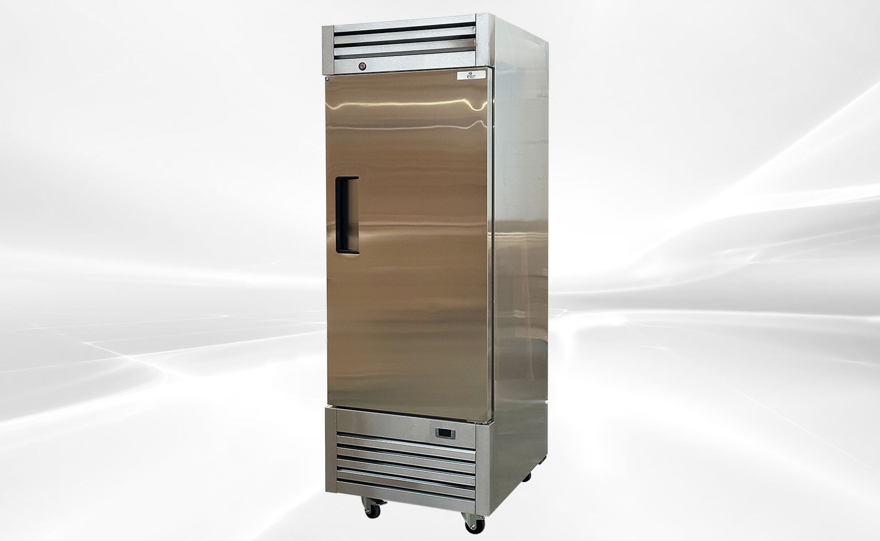 NSF Reach In One Door Refrigerator SS interior AKR-06881