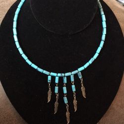 Native American Style Beaded Collar Necklace