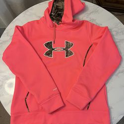 Women's Under Armour Storm 1 Hooded Sweatshirt Pink Size: Large - New
