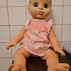 Luvabella Realistic Expression Baby Doll Blonde Girl