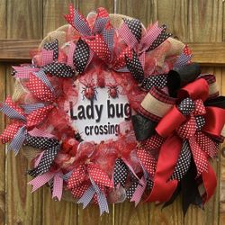 Lady Bug Wreath 