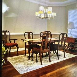 Pennsylvania House Solid Cherry Wood Dining Table, Chairs, & China Cabinet /Buffet Hutch /Breakfront EUC