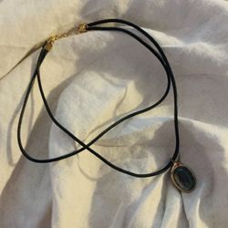 Vintage choker stone necklace