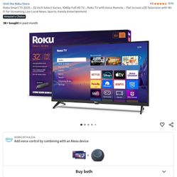 32-Inch Select Series, 1080p Full HD TV – Roku TV