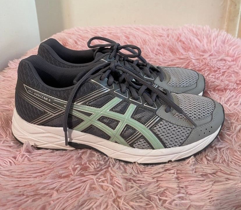 ASICS GEL-CONTEND 4 Mid Grey/Glacier Sea/Silver women’s running shoes SZ 9