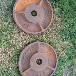 Pair of Olympic 35s weights