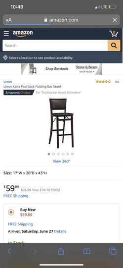Folding bar stool