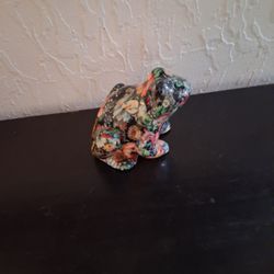 Beautifully Colorful 5" Patchwork Frog