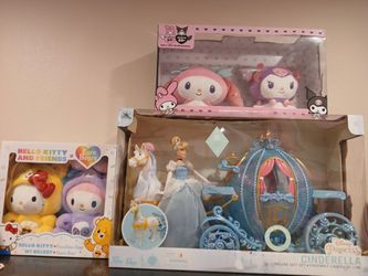 KUROMI N MELODY SET &HELLO KITTYVSET$DISNEY PRINCESS CINDERELLA SET