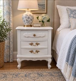 French Provincial Nightstand Vintage