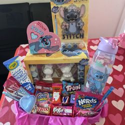 Stitch Valentine's Day Basket