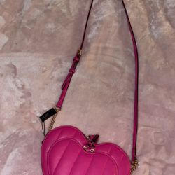 Pink Heart Shaped Purse 