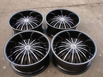 {*}{*}{*} 22" BLACK & CHROME 6X135 FORD LINCOLN WHEELS BRAND NEW {*}{*}{*}