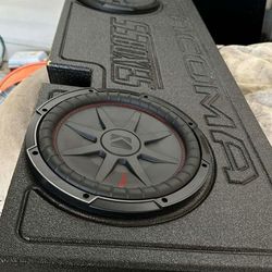 12" KICKER SUBS IN BOX FOR TOYOTA TACOMA