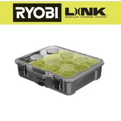 RYOBI LINK 10-Compartment Modular Small Parts Organizer Tool Box