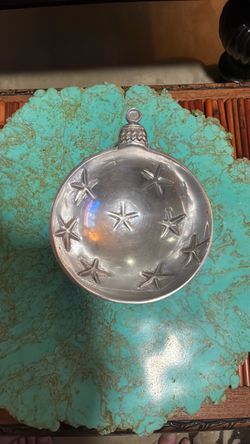 7” pewter bowl by Mariposa