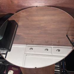 Antique Round Mirror