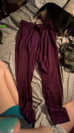 Maroon sweatpants