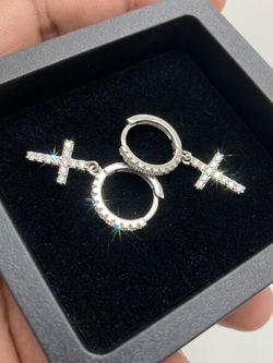 Moissonite Hoop Earrings