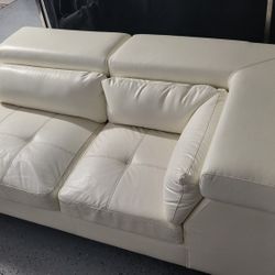 White Leather Couch