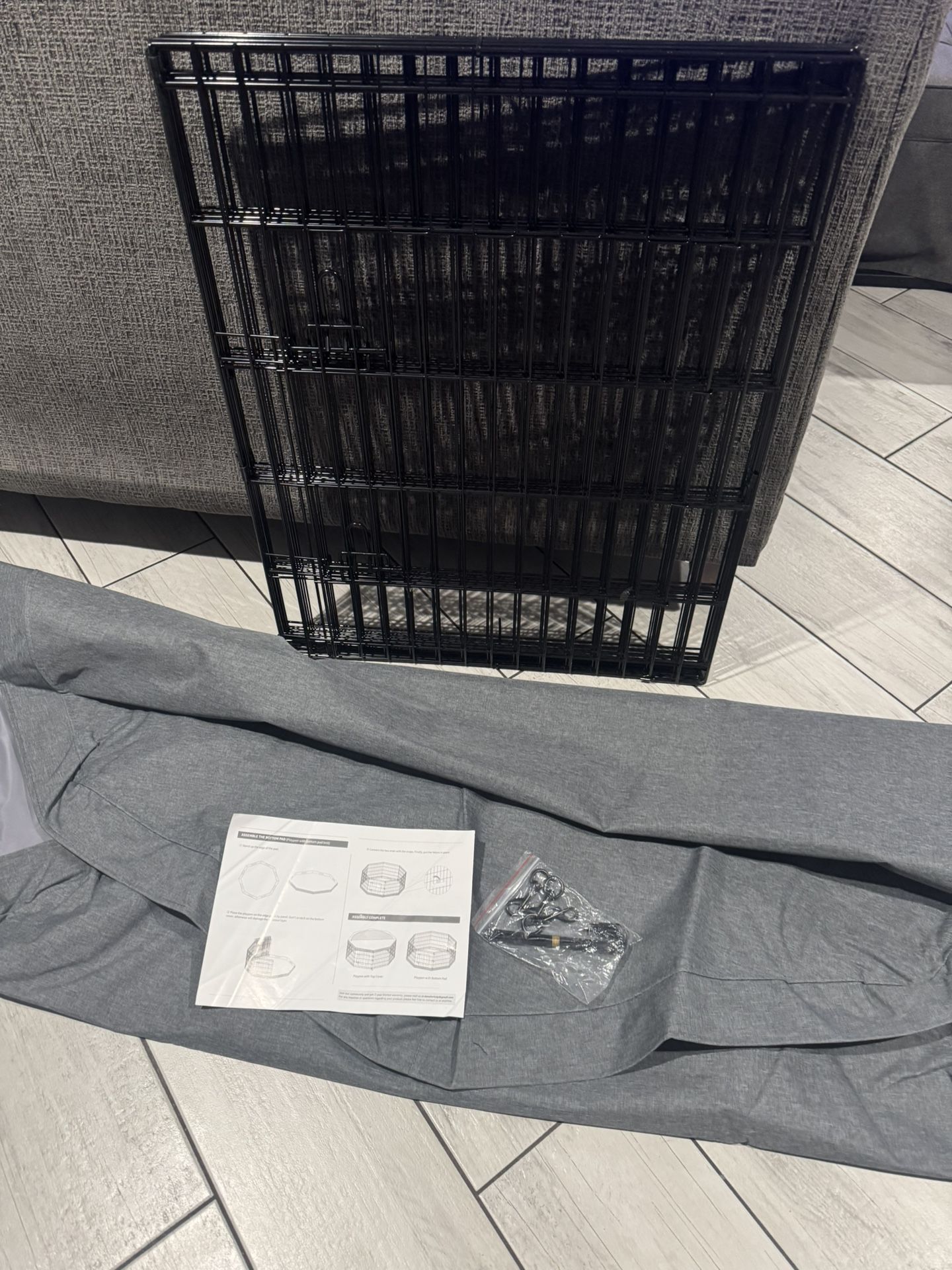 8 Panels Dog Cage