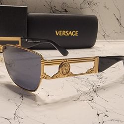 Vintage Heavy Gold Frame Versace Sunglasses 
