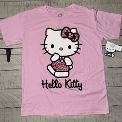 Pink Hello Kitty Tee Shirt Size 10-12 Girls