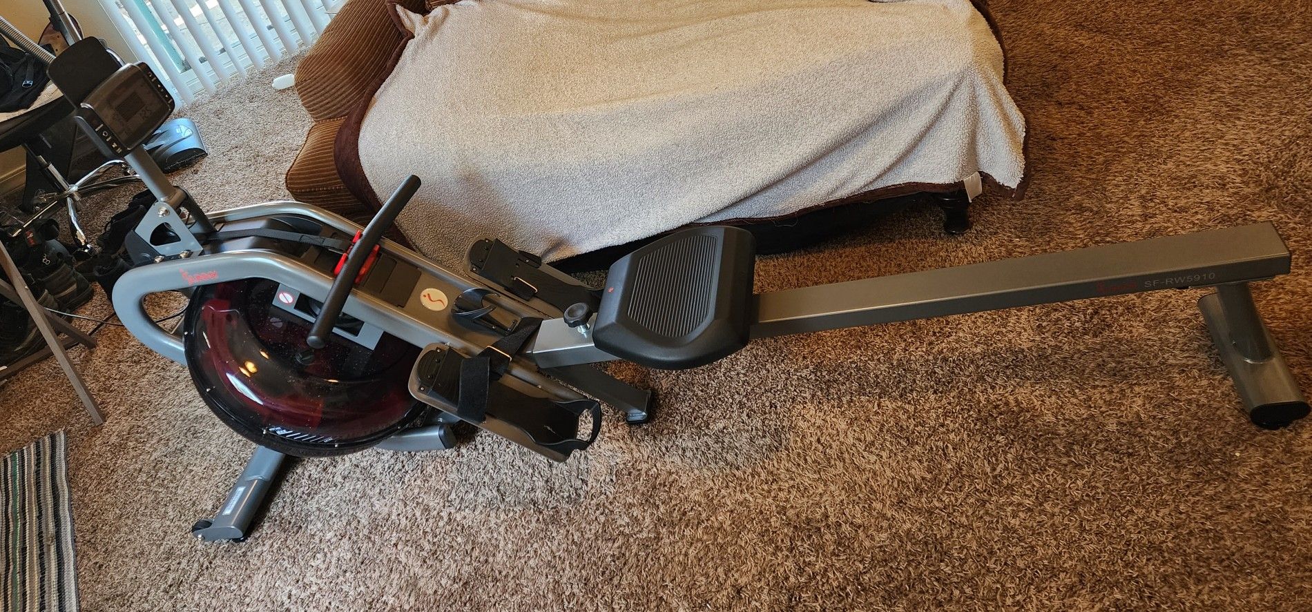 Sunny Health & Fitness Water Rowing Machine SF-RW5910 – Light Use