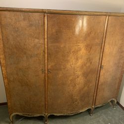 French take apart wardrobe/birdseye maple