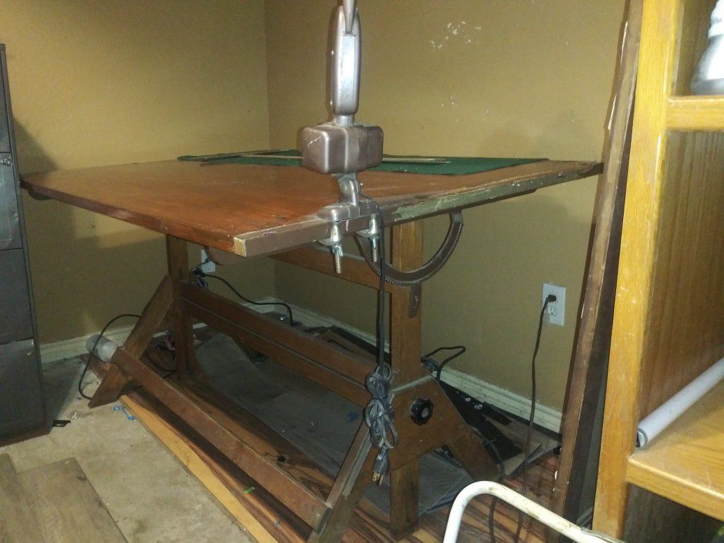 1940s DRAFTING TABLE. Discounted