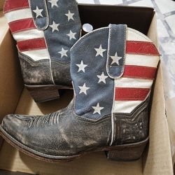 Ladies Ankle Cowboy Boots