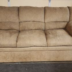 Brown Couch With Cover