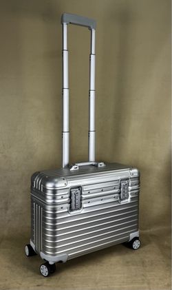 Rimowa inspired Pilot Case aluminum small carry on luggage
