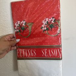 Vintage Target “Seasons Greetings” Table Cover