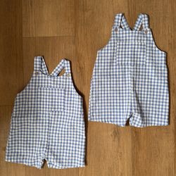 Zara Gingham Overalls 