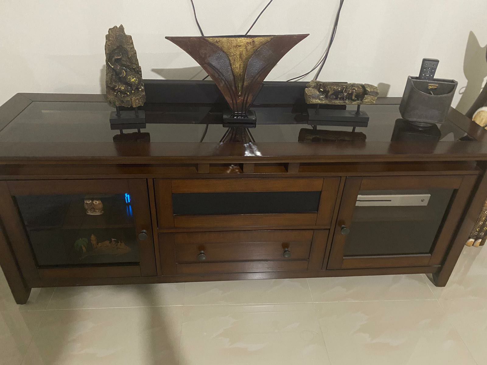 Tv stand solid wood