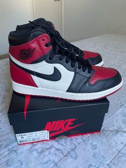 Air Jordan 1 Retro High OG Bred Toe Size 9