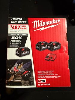 Milwaukee M18 RedLithium High Output XC6.0 2-Pack Starter Kit